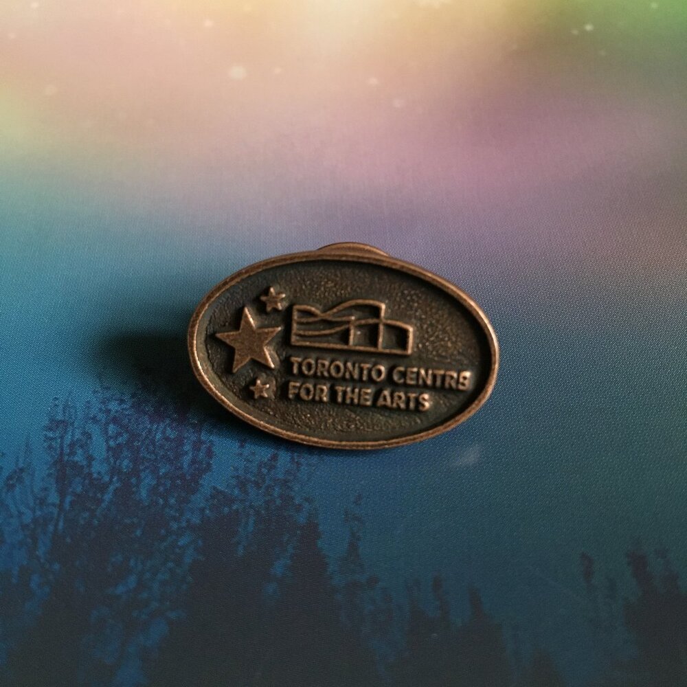 Vintage Toronto Centre for the Arts Bronze Tone Pin Pre-2000 Theatre Memorabilia